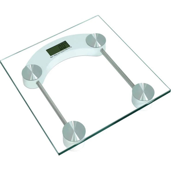 Balance pèse-personne électronique en verre transparent 150 kg