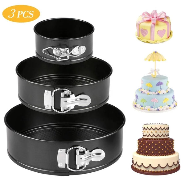 Moule à gâteau 3 pièces rond - Boummarket