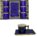 Ensemble tasse et sous tasse en porcelaine 12 pièces - Boummarket