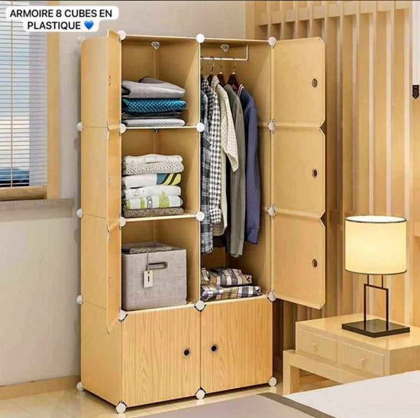 Armoire 2 battants plastique