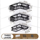 Support mural salle de bain 22,5cm , 24cm et 25cm