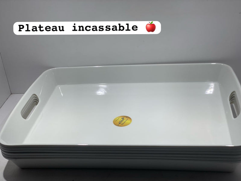 Plateau mélanine incassable