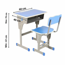 Ensemble table plus chaise pied en fer