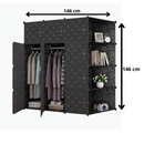 Armoire 3 battants en plastique plus 4 étagère - Boummarket