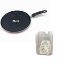 Poêle crêpe 24cm plus bouteille 2L