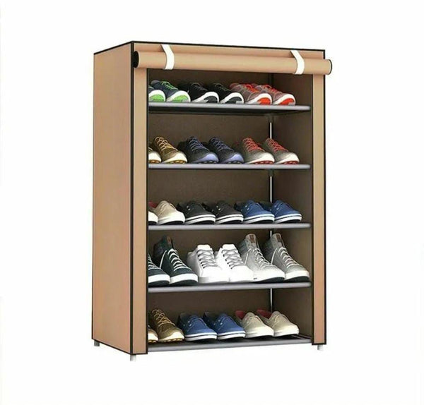range chaussure 5 étagères en housse - Boummarket