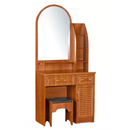 Coiffeuse plus tabouret en bois