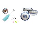 Pack d’un mini batteur plus 3 assiettes 17,5 cm - Boummarket