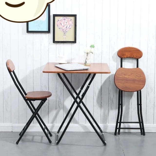 Ensemble 3 pièces 2 chaises et table pliable