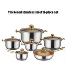 Marmite lourd 12 pièces