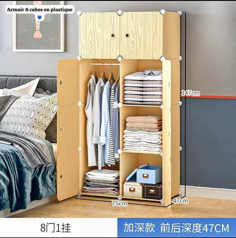 Armoire 2 battants plastique