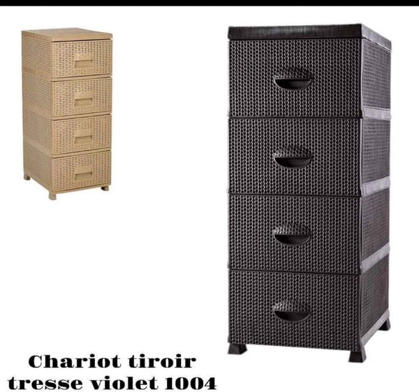 Chariot de rangement 4 niveau 38x45x90cm