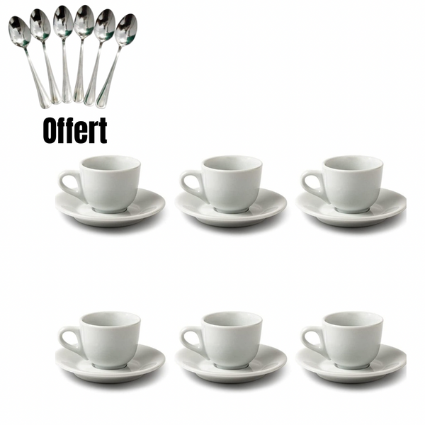 Ensemble 12 pieces petit déjeuner plus 6 cuillère à café offert - Boummarket