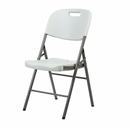 Chaise pliable en plastique pied fer