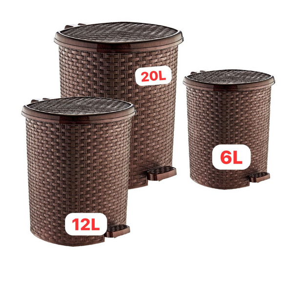 Ensemble 3 poubelle 20L ; 12L ; 6L