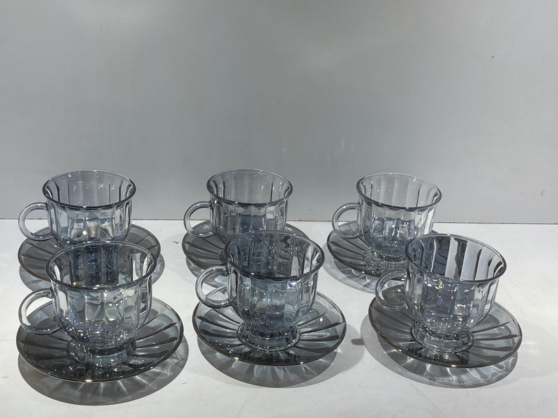 Tasse sous tasse en verre 12 Pcs