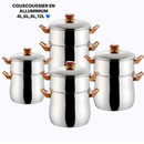 Couscousier en aluminium 4L;6L;8L et 12L
