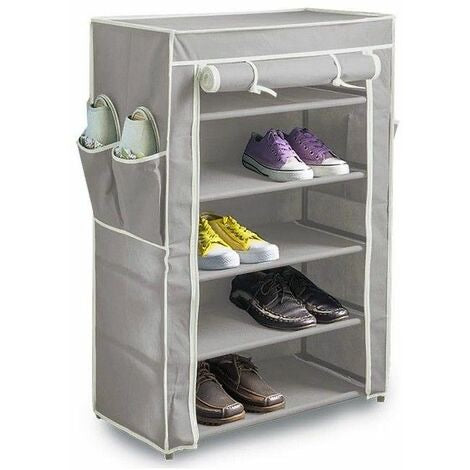 range chaussure 5 étagères en housse