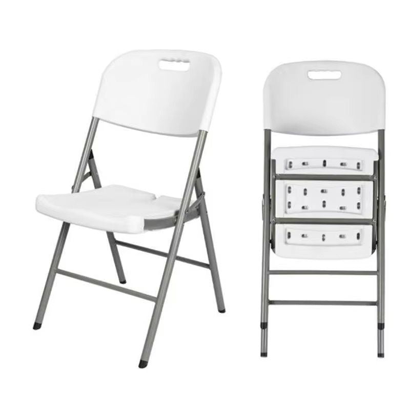 Chaise pliable en plastique pied fer
