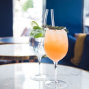 Tasses en verre 6 pièces et 6 pailles - Boummarket