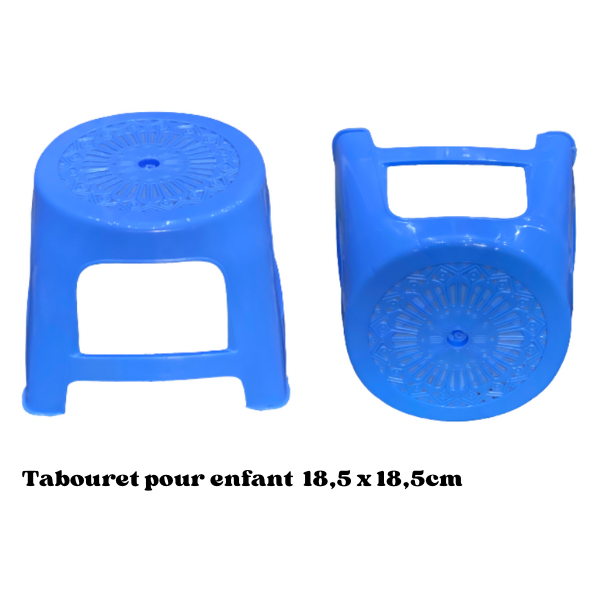 Tabouret pour enfant en plastique 18,5 x 18,5 cm