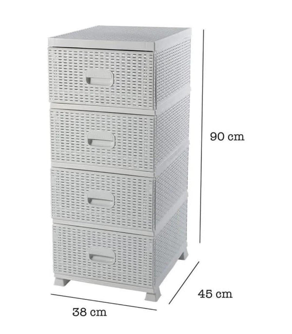 Chariot de rangement 4 niveau 38x45x90cm