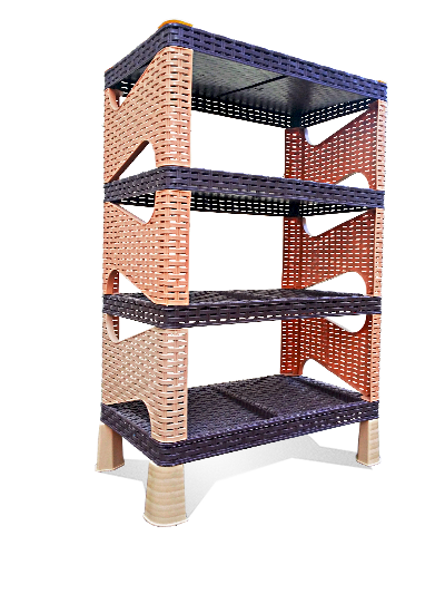 Rangement chaussure 4 étagères en plastique