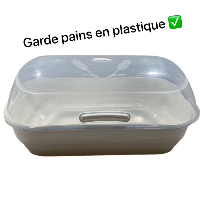Garde pain en plastique
