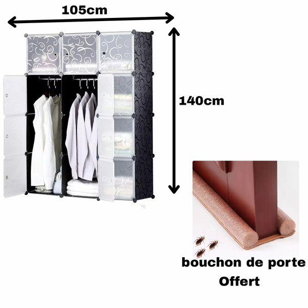 Armoire 3 battants plastique plus bouchon de porte offerte
