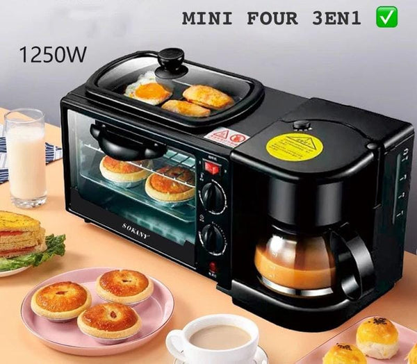 Mini machine petit déjeuner 9 litres / 3 en 1