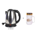 Bouilloire 2 litres plus mug tasse avec couverte en miroir - Boummarket