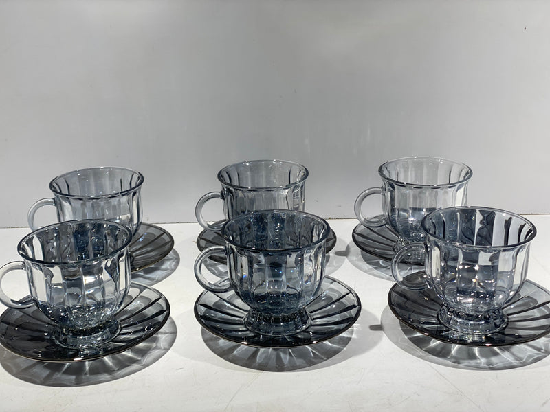 Tasse sous tasse en verre 12 Pcs