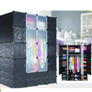 Armoire 4 battants plus range chaussure 2 niveaux