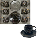 Ensemble tasse sous tasse en porcelaine 12 pièces - Boummarket