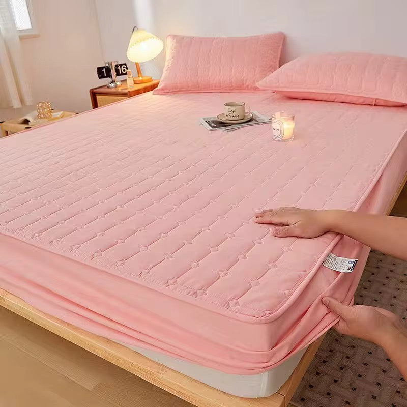 Housse protection matelas 3 pièces 200x220x28cm