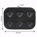 Moule 6 troue forme cœur