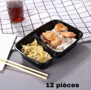 Barquette 12 pièces 2 compartiment - Boummarket