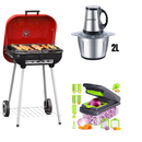 Pack spécial : barbecue ; hachoir 2L et grattoir multifonctions