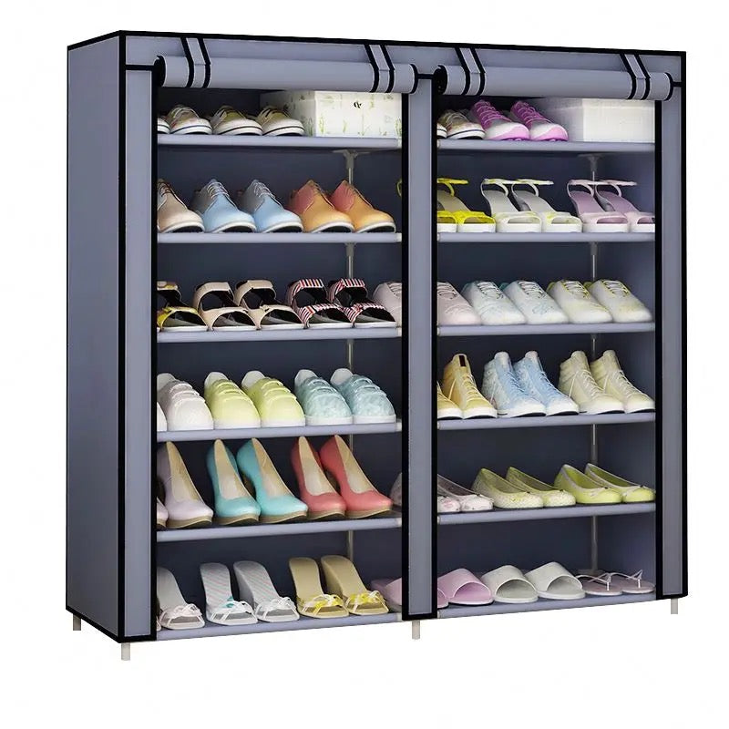 Rangement chaussures 12 étagères housse