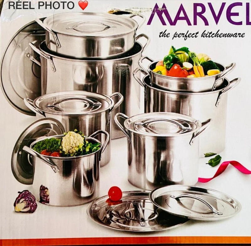 Ensemble 7 pièces pots ravi