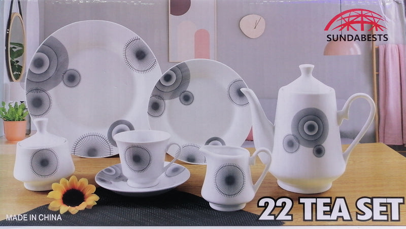 Ensemble 22 pieces porcelaine