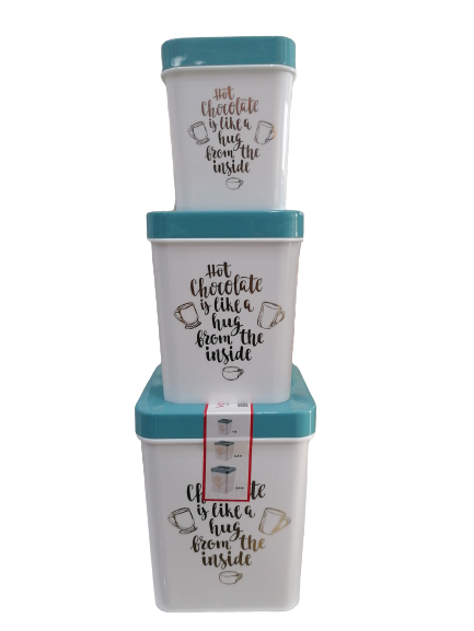 Ensemble 3 pots sucrier 1/2,2/3,5 litres. - Boummarket