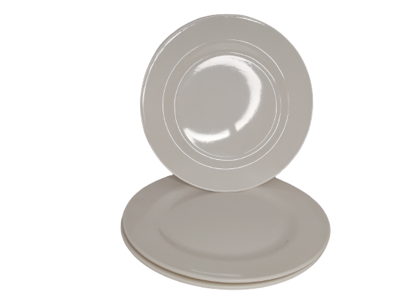 Assiette blanc mélanine 28 cm - Boummarket