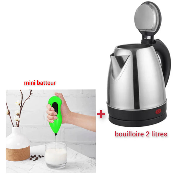 mini batteur plus bouilloire 2 litres - Boummarket