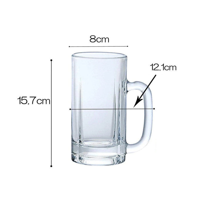 Tasse en verre 6 pièces de 500 ml