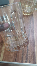 Mug en verre transparent 2 pièce