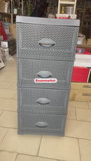 Chariot de rangement 4 niveau 37x44x90cm