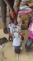 Moto électrique enfant 1‑4 ans – batterie 6V, lumières LED, Dakar