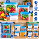 BOÎTES DE CONSERVATION ALIMENTAIRE 4 pcs
