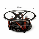 Table basse en verre et bois - Boummarket